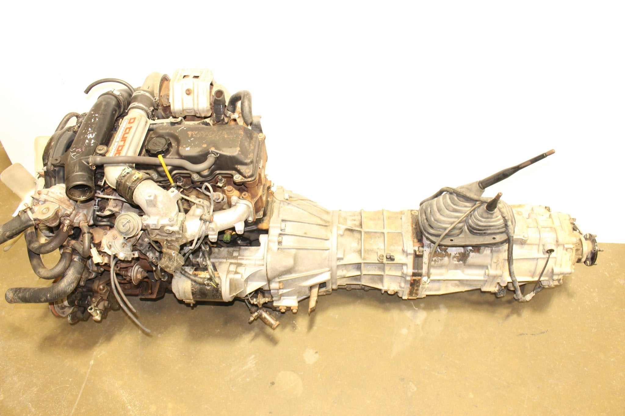 JDM 2L Turbo 4RUNNER HILUX SURF 2.4L DIESEL ENGINE & TRANSMISSION 2L-TE ...