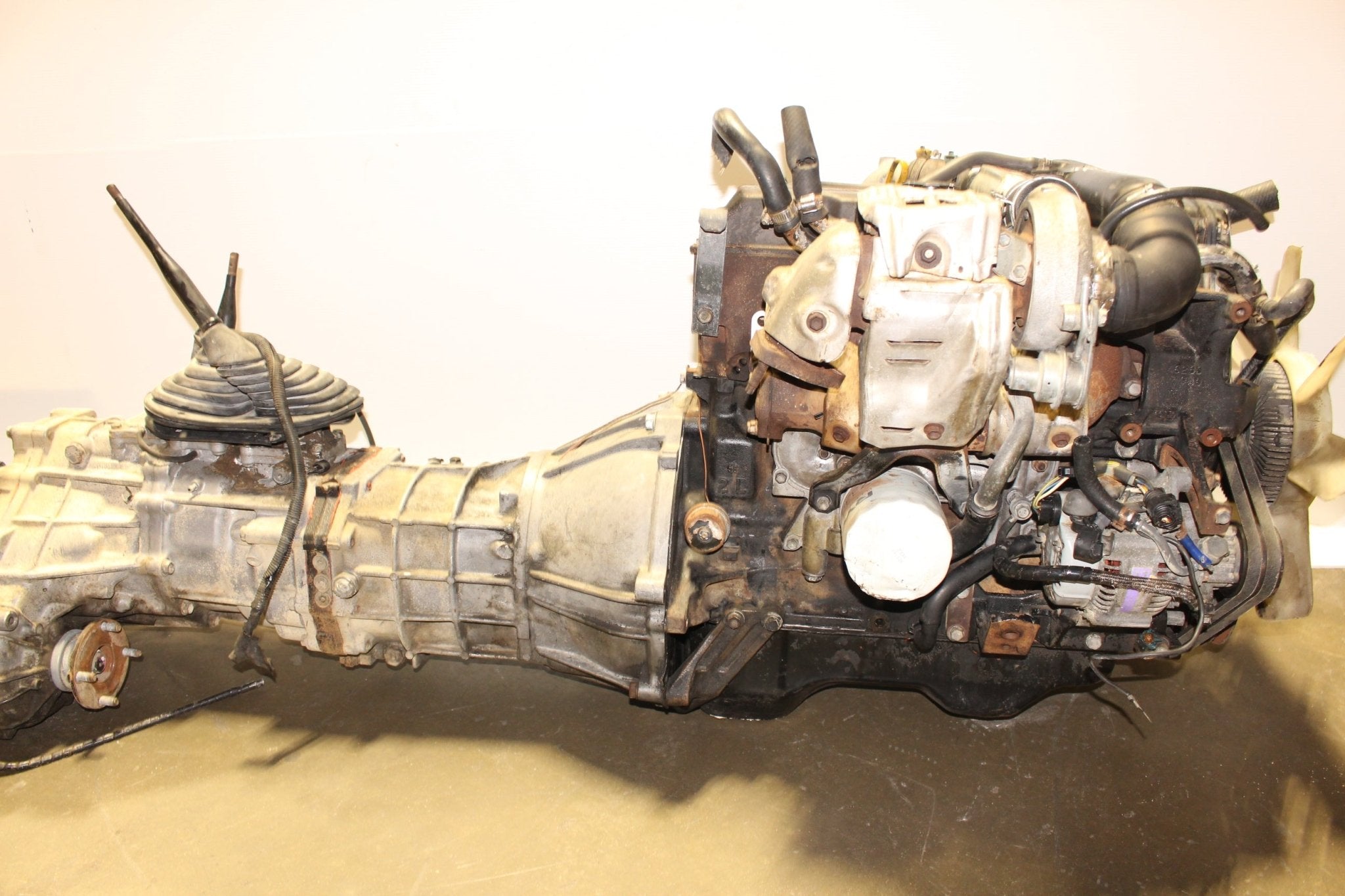 JDM 2L Turbo 4RUNNER HILUX SURF 2.4L DIESEL ENGINE & TRANSMISSION 2L-TE ...