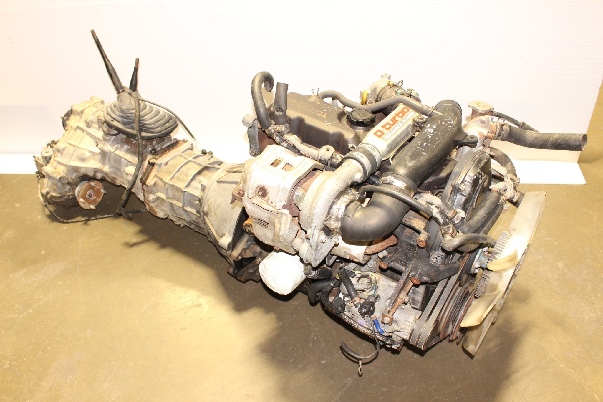 JDM 2L Turbo 4RUNNER HILUX SURF 2.4L DIESEL ENGINE & TRANSMISSION 2L-TE ...