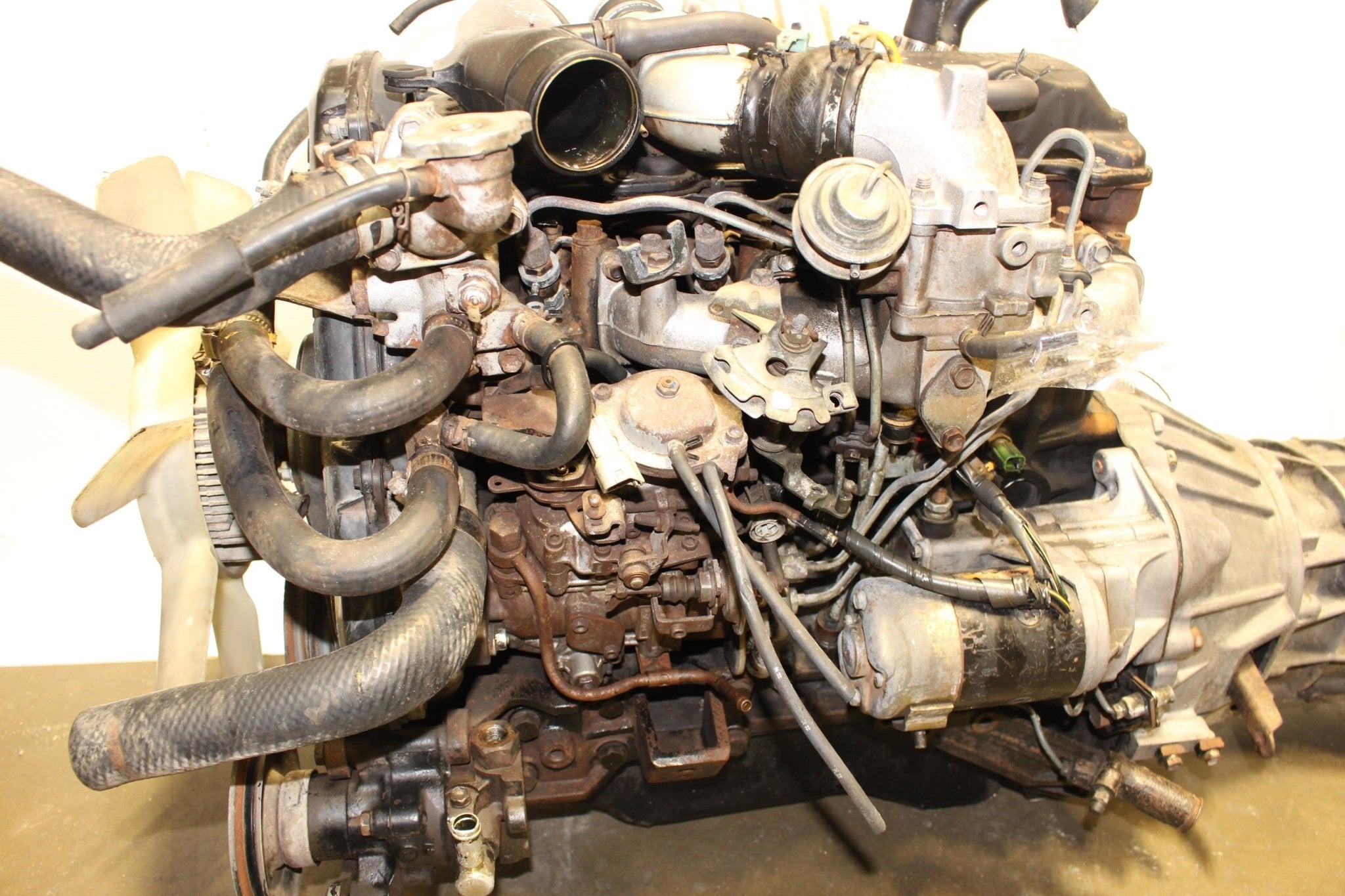 JDM 2L Turbo 4RUNNER HILUX SURF 2.4L DIESEL ENGINE & TRANSMISSION 2L-TE ...