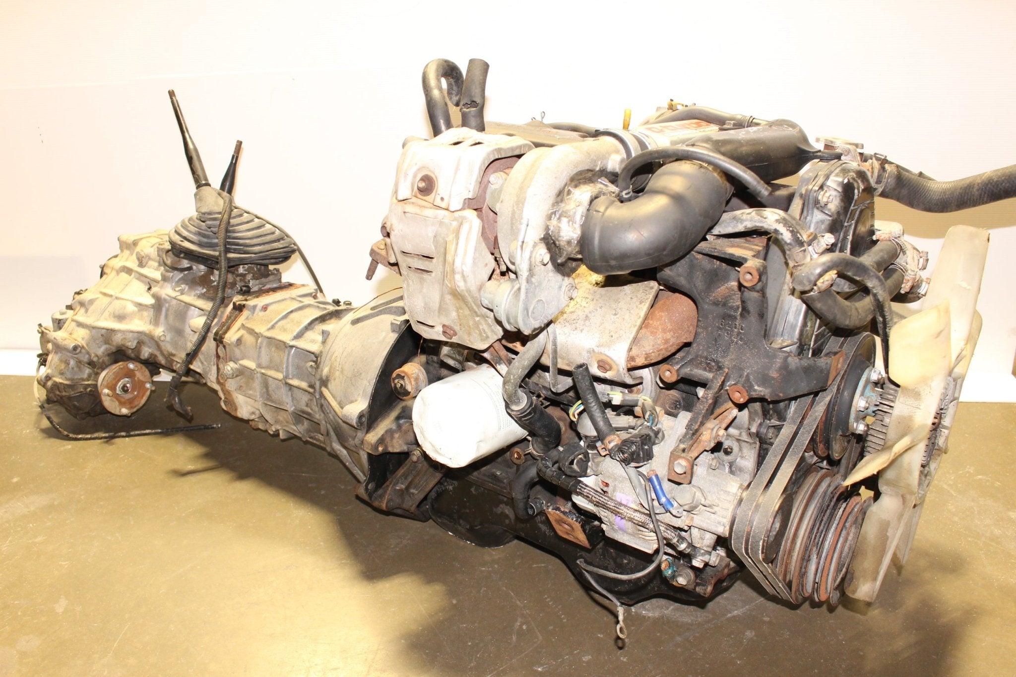 JDM 2L Turbo 4RUNNER HILUX SURF 2.4L DIESEL ENGINE & TRANSMISSION 2L-TE ...